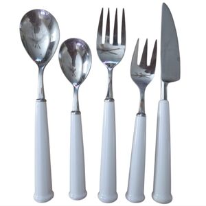 Vntg Noritake Au Naturel Pattern 9073 Pearl White Coupe Shape Set of 5